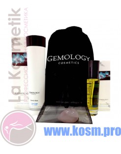 Gemology Набор для лица профилактика старения и массаж "Розовый кварц" 